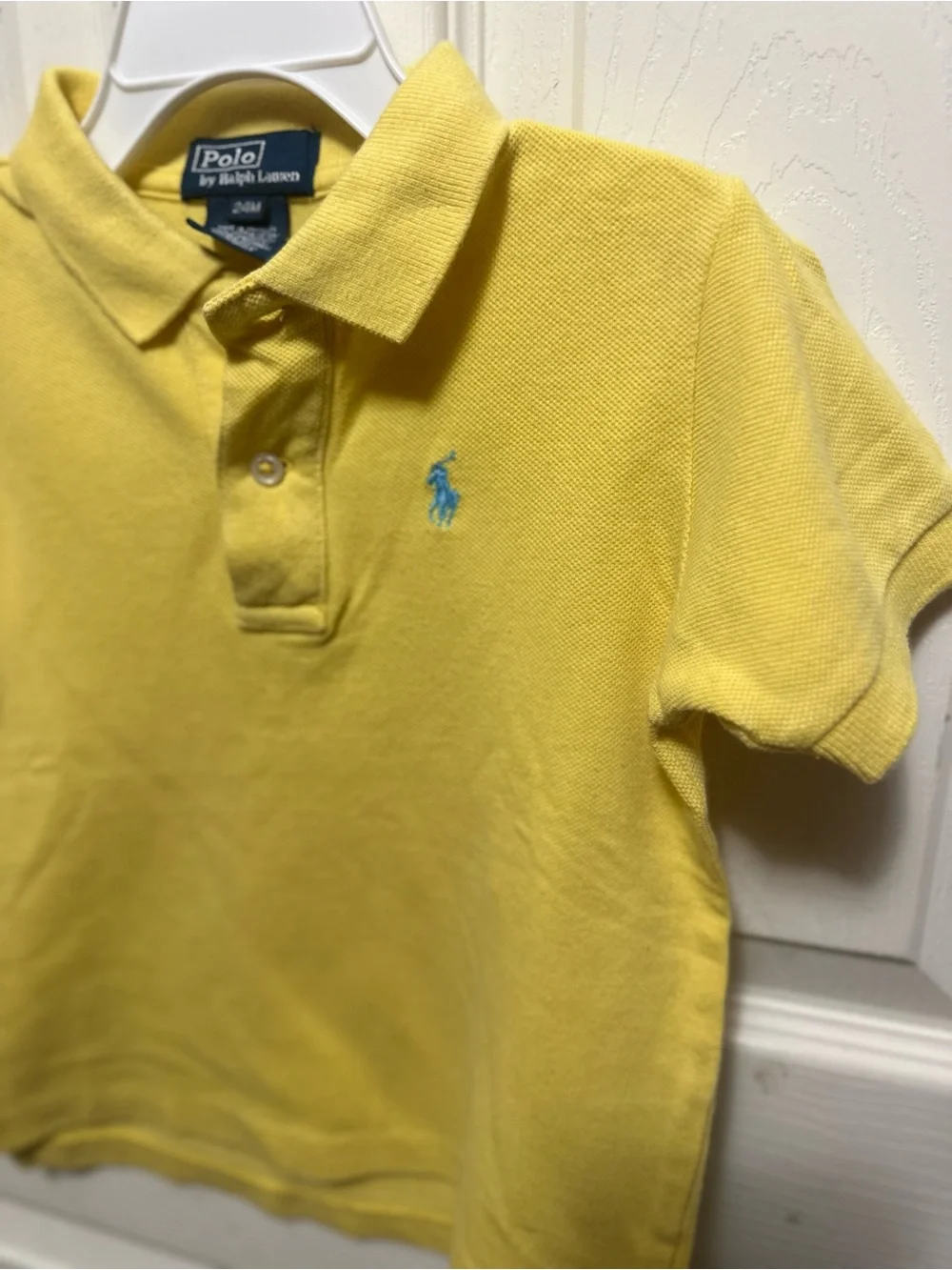 Ralph Lauren Kids Yellow Polo with Blue Pony Logo Size 24 months #540 #yellow